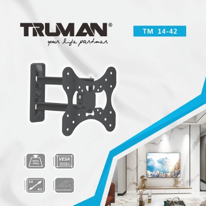 Truman Tv Bracket 14-42 Moving Wall Mount - Black